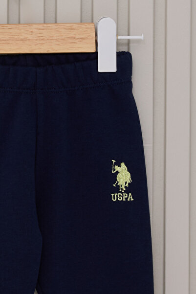 U.S. Polo Assn. Baby Boy Navy Blue 2-Piece Baby Set