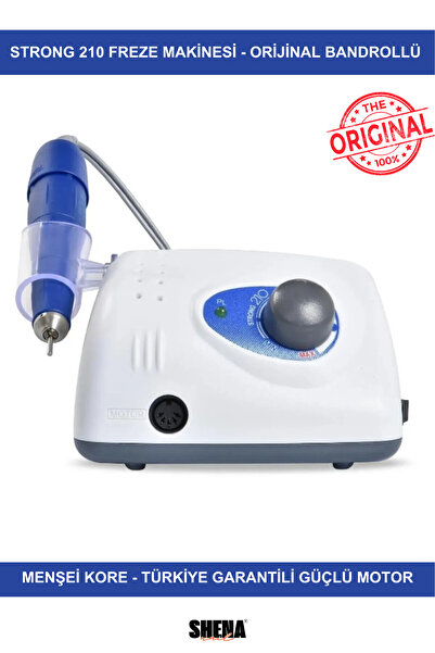 strong 210 Medikal Güçlü Freze Makinesi 35000 RPM - Menşei Kore - Bandrollü T...
