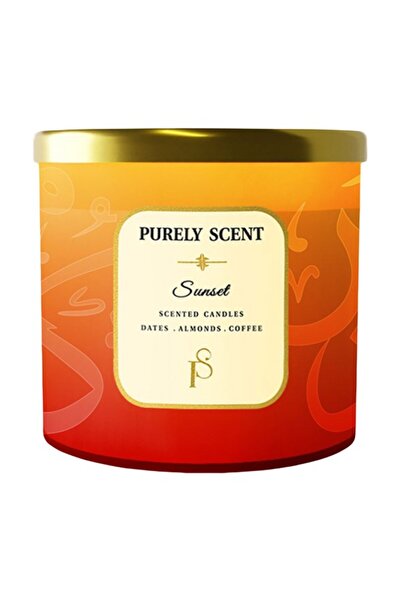 Purely Scent شمعة طويلة الأمد برائحة غروب الشمس من شمع الصويا (10% عطر زيتي) ...