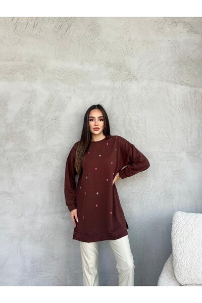 Z&G ZARRAGENBOS Kadın Kalp Deesenli Tunik