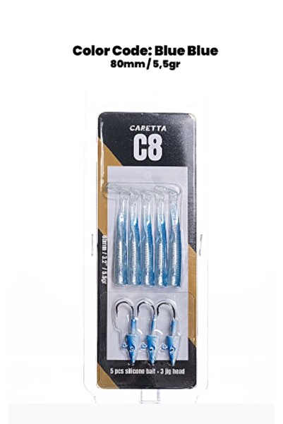 Caretta C8 8cm 5.5gr Lrf Silikon Yem