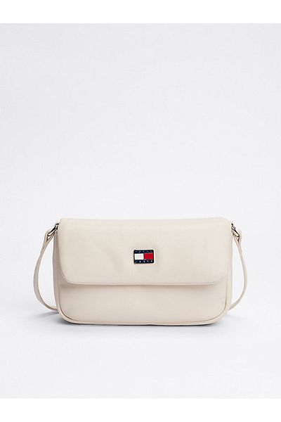 Tommy Hilfiger Bézs színű női válltáska - állítható pánt, cipzár és belső zseb AW0AW16978-ACG