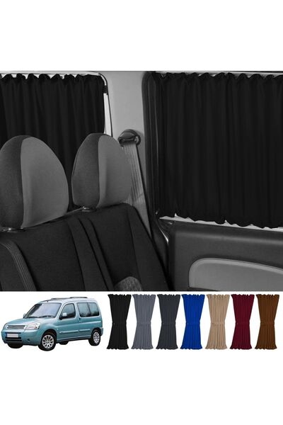 Oto Pandami Citroen Berlingo 1.nesil 1996-2009 Uyumlu Siyah Raylı Oto Perde T...