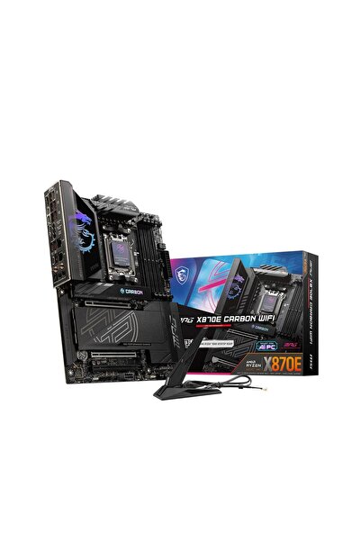 MSI MPG X870E CARBON WIFI Soket AM5 DDR5 8400Mhz WIFI 7 RGB ATX Anakart