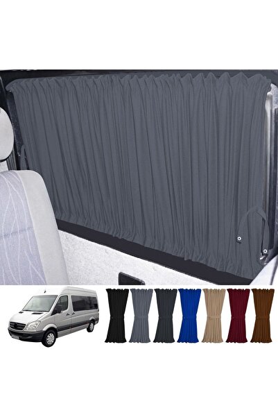 Oto Pandami Mercedes Sprinter W906 Uzun 2006-2018 Uyumlu Gri Raylı Oto Perde ...