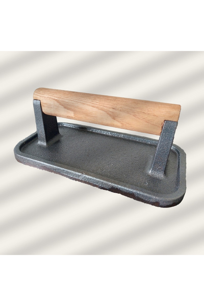 Terracy Home & Garden Baklava Desen Döküm Demir Et Mühürleme,Piknik Tost& Bur...