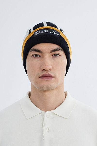 Nordbron Black Patterned Soft Knitwear - Flexible, Double Fold Basic Brophy