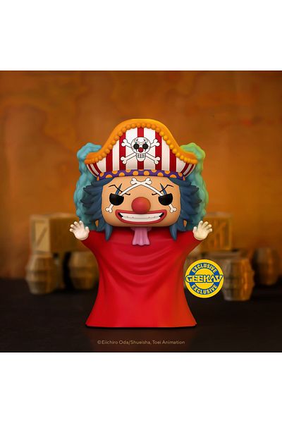 Funko Pop! Animation:One Piece Buggy Post Time-Skip Vinyl Figures Geekay Exclusive
