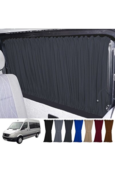 Oto Pandami Mercedes Sprinter W906 Orta 2006-2018 Uyumlu Füme Raylı Oto Perde...
