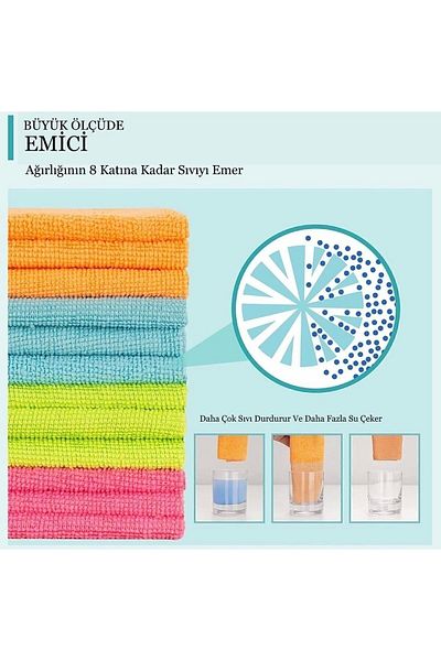 Lİ-BU HOME DECOR CONCEPT Pânză din microfibră 12 buc