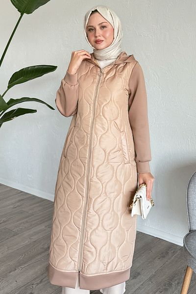 InStyle Καπιτονέ Καπάκι Scuba Camel με γαρνιτούρα