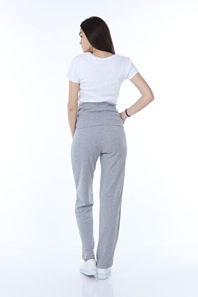 Luvmabelly Myra8501 Adjustable Waist Maternity Casual Home Pants -grey