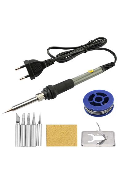 Choice 60W Adjustable Temperature Welding Solder Rework Station Heat Pen Tips Electric Soldering Iron fo...