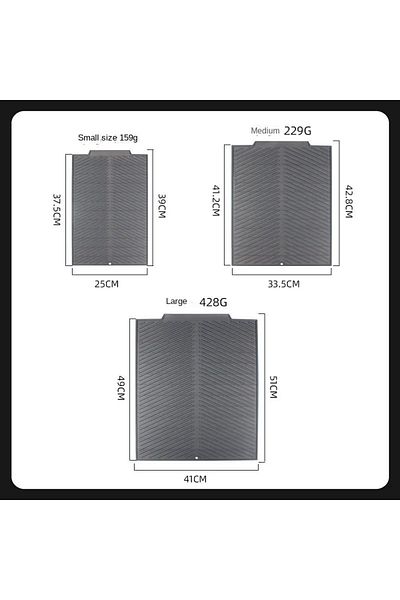 Choice1 Medium 42.8x33.5cm Gray 1PC Silicone Drain Pad Drying Mat Pots Dish Drain Mat For Kitchen Tableware