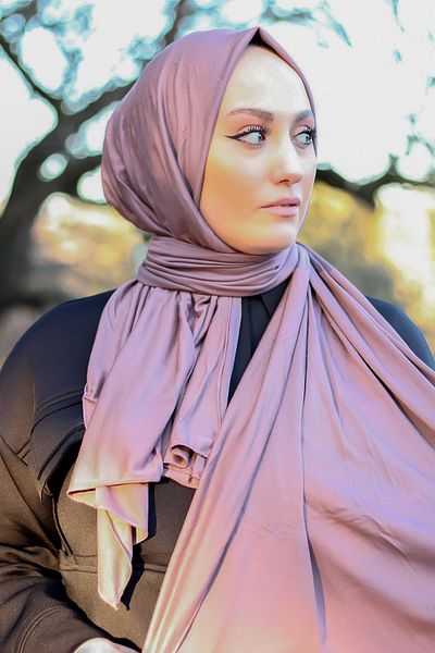SAYRA Pastel Lilac Single Jersey Combed Women's Shawl Shawl - Syr003