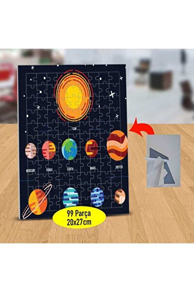 Asilmeydan Güneş Sistemi Gezegenler 99 Parça Puzzle Yapboz Tablo-1416-781