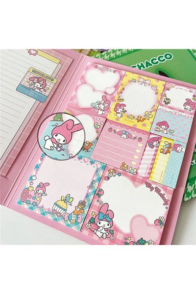 Choice Mymelody Kawaii Cartoon Hello Kitty Paste Sticky Note Mymelody Cinnamoroll Cute Kuromi Notebook Stud