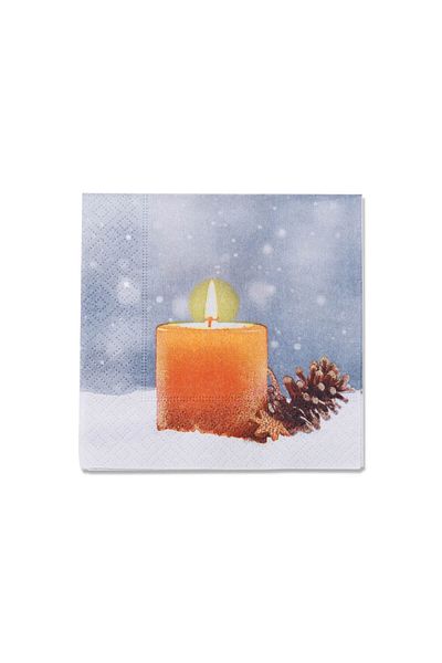 alouette Christmas Candle Napkin - Pack of 20