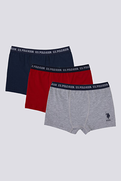U.S. Polo Assn. Erkek Çocuk Lacivert Boxer