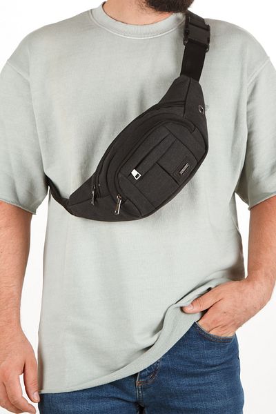 Newish Men's Canvas Fabric Bodybag Waist and Shoulder Bag