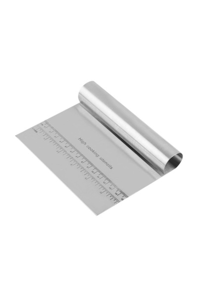 Choice مكشطة عجين ومعجنات من الفولاذ المقاوم للصدأ، قطعة واحدة فضية، قطاعة بي...