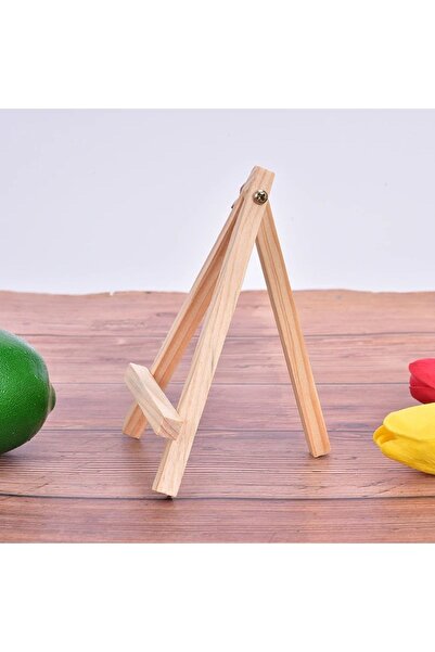 fuggo 15 Cm Mini Masaüstü Şövale ,Ahşap,üç Ayaklı,resim Şövalesi,ressam Sanatsal Malzeme
