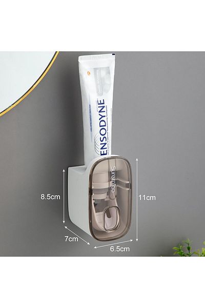 Choice Gray 1 Pcs Automatic Toothpaste Dispenser Bathroom Accessories Wall Mount Lazy Toothpaste Squeezer T