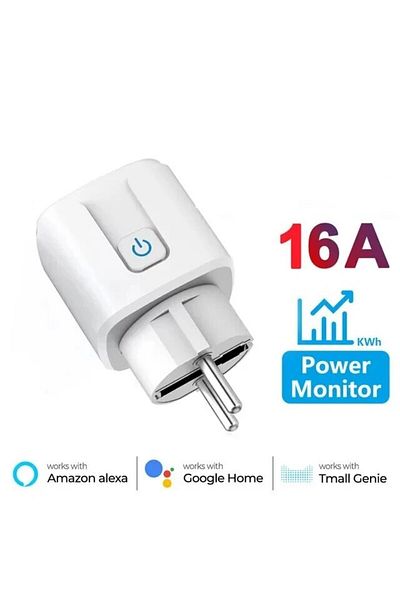 GGBEE مقبس Tuya 16A الذكي WiFi مع وظيفة مراقبة الطاقة والتوقيت والتحكم الصوتي Alexa وGoogle Home...
