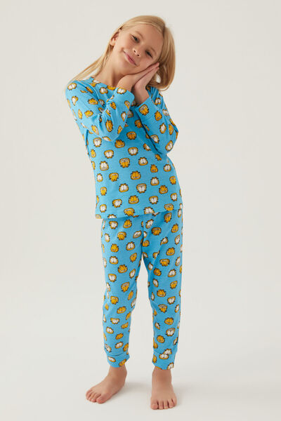Rolypoly Kız Çocuk Mavi Uzun Kol Pijama Takım