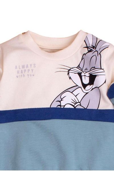 Chicsy Baby Bugs Bunny Printed Cotton Unisex Baby and Kids Tracksuit Set - 2-Piece Bottom and Top Set