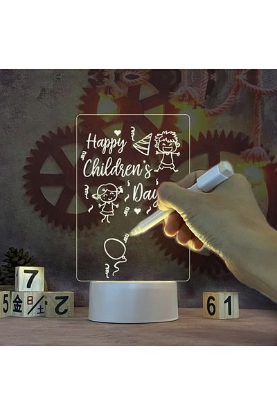 Choice Note Board Creative Led Night Light USB Message Board Holiday Light With Pen Gift For Children Gi...