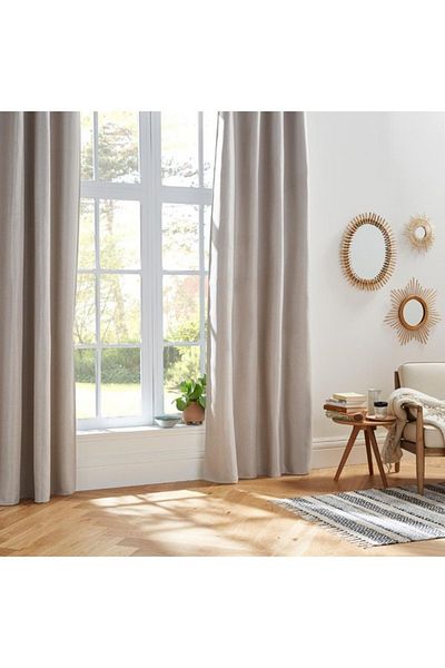 Atmosphera 8-Eyelet Elena Rideau Occultant Black Out Curtain 140 x 260cm