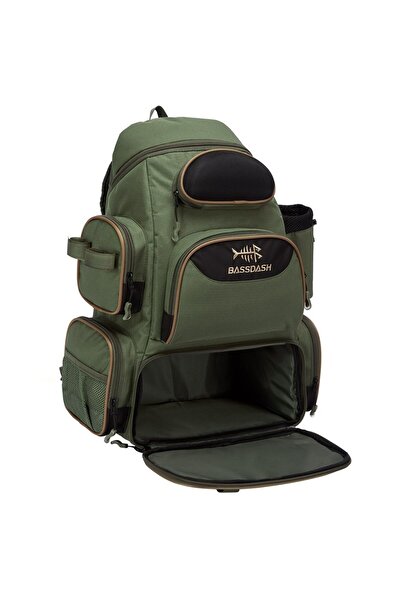 Choice حقيبة صيد السمك Green Bassdash حقيبة ظهر خفيفة الوزن وحقيبة أدوات تكتي...