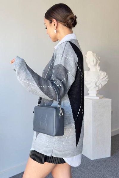 Ded COLLECTION Pulover de damă cu model Argyle, croială relaxată, cu textura moale