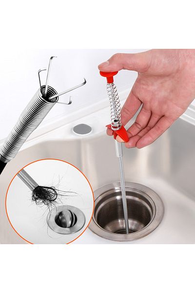 Choice 60cm Spring Pipe Dredging Tools, Drain Snake, Drain Cleaner Sticks Clog Remover Cleaning Househol...