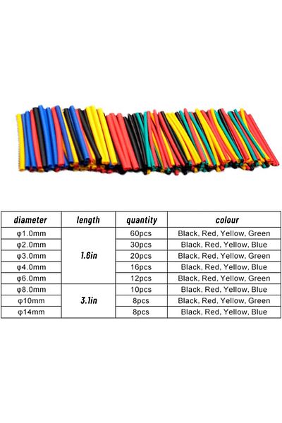 Choice 164pcs In Bag 164/328pcs Heat Shrink Tubing 2:1wire Cable Wrap Assortment Electric Insulation Tube K