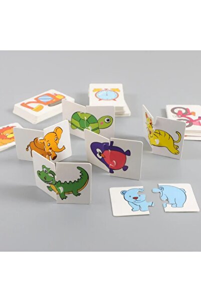 Choice لعبة مطابقة بطاقات التنوير المرورية، 32 قطعة، نمط كرتوني للتعليم المبكر، إدراكي للأولاد والبنات