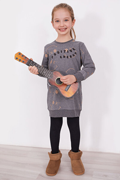 Arnetta Kız Çocuk Gri Tayt Takım