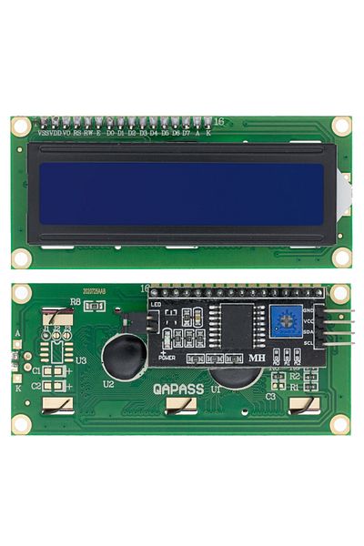 Choice وحدة عرض IIC Lcd1602 زرقاء Lcd1602 I2c شاشة زرقاء وخضراء 5 فولت محول Iic Pcf8574 لـ Ardui