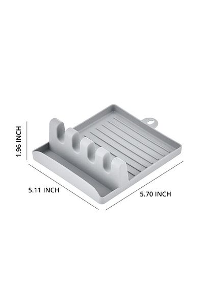 Choice [Hot Sales] 1Pcspatula Rack Pot Lid Rack Shelves Counter Top Shovel Spoon Shelf Soup Spoon Pad Pu...