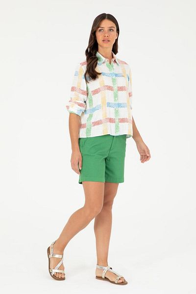 U.S. Polo Assn. Cămașă verde cu mânecă lungă de damă 1837266