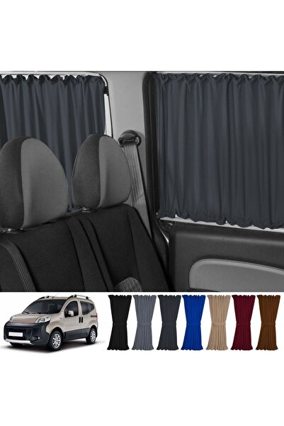Oto Pandami Fiat Fiorino 2007+ Uyumlu Füme Raylı Oto Perde Takımı