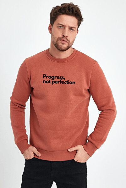 yakamor με τύπωμα επένδυση fleece Φούτερ με λαιμόκοψη