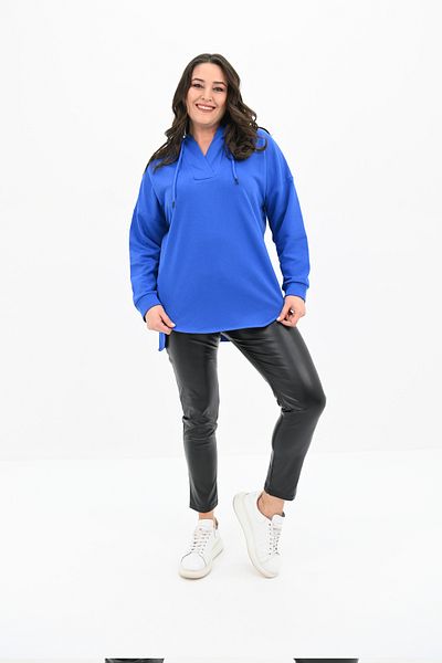 Koza Butik Women's Large Size Hooded Oversize Sweatshirt 1895-25