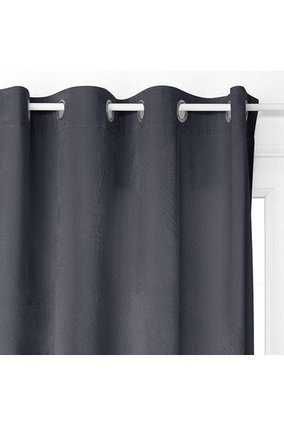 Atmosphera 8-Eyelet Rideau Occultant Black Out Curtain 140 x 260cm