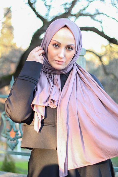 SAYRA Pastel Lilac Single Jersey Combed Women's Shawl Shawl - Syr003