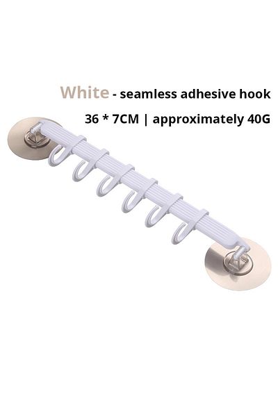 Choice 1pc White 1pc Blue/white/pink Suction Cup Type Hook 6 Rows For Kitchen Bathroom Corner Suspension Wi