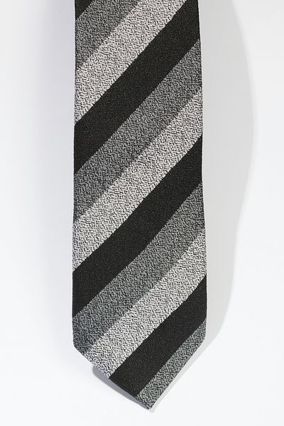 ALTINYILDIZ CLASSICS Men's Black-Grey Patterned Tie