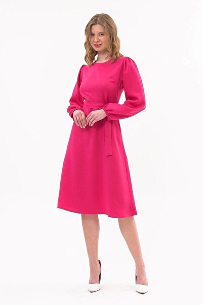 Genel Markalar Apsen Kadın kuşak Bağlama Detaylı Uzun Kol Mevsimlik midi Boy ...