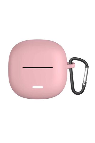 Microsonic Xiaomi Redmi Buds 6 Lite Kılıf Askılı Mat Silikon Rose Gold